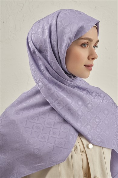 Armine Pamuk  Floş Monogram Zincir Şal 1 44