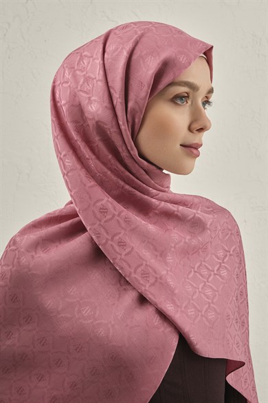 Armine Pamuk  Floş Monogram Zincir Şal 1 37