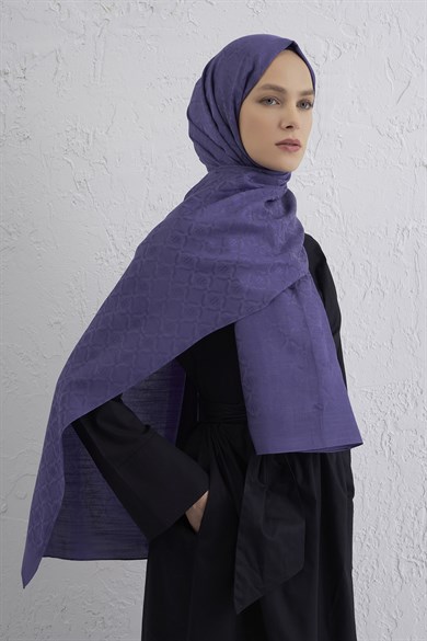 Armine Pamuk  Floş Monogram Zincir Şal 1 45