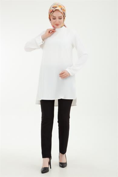 Beli Kemerli Kumaş Pantolon Siyah 23KTD201