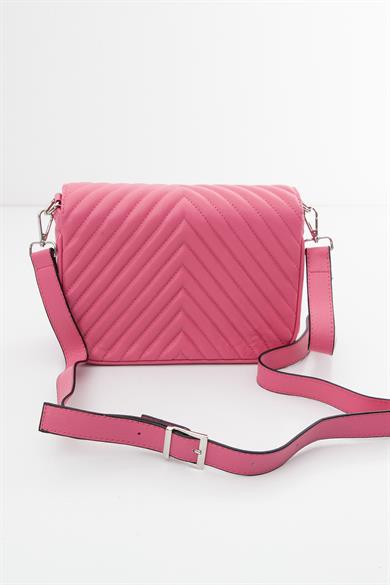 Çıtçıtlı El ve Omuz Çantası-Pembe 23AC042