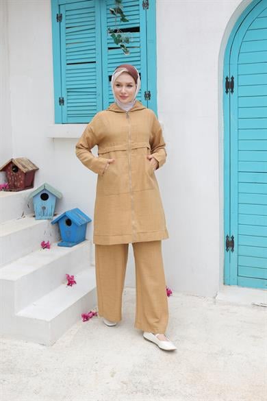 Pantolonlu İkili Takım Camel 24YT638