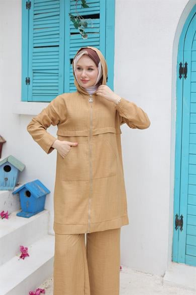 Pantolonlu İkili Takım Camel 24YT638