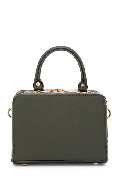 Piramit Çift Körüklü Omuz ve El Çantası Haki ARM168