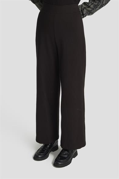 Simli Leopar Desenli Garnili Gold Fermuar Detaylı Pantolonlu İkili Takım Siyah 25KT674