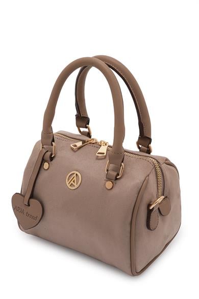 Uzun Askılı Orta Boy Speedy Çanta Vizon Süet ARM140