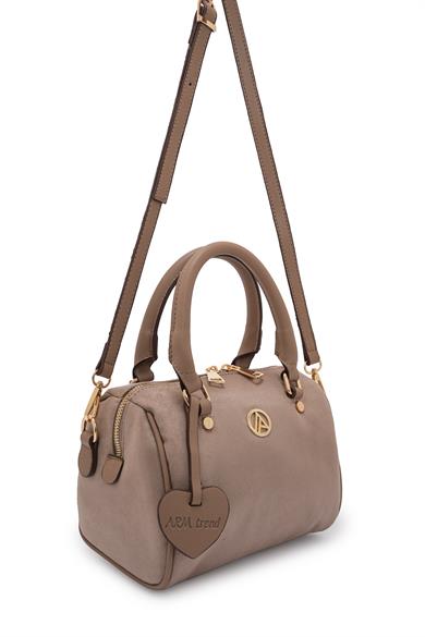 Uzun Askılı Orta Boy Speedy Çanta Vizon Süet ARM140