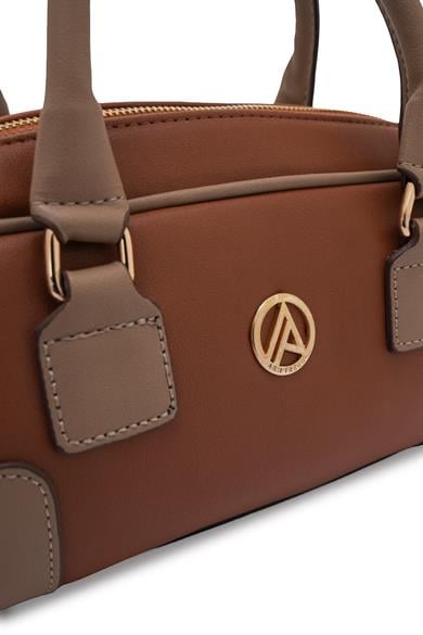 Yandan Fitilli Uzun Askılı Omuz ve El Çantası Taba ARM152