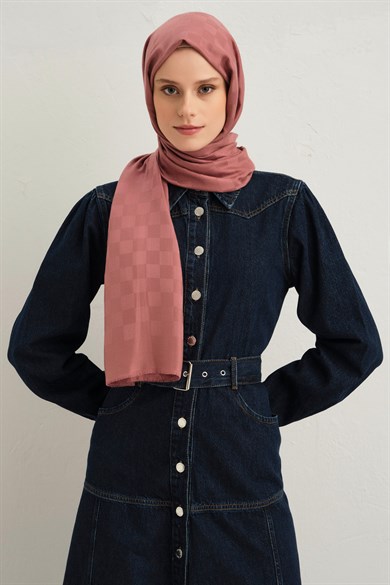 Armine Viscon Kare Desen Şal 18
