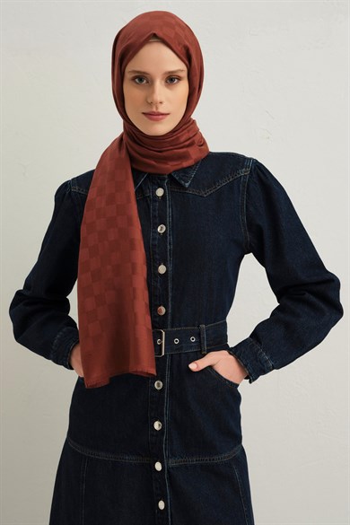 Armine Viscon Kare Desen Şal 20