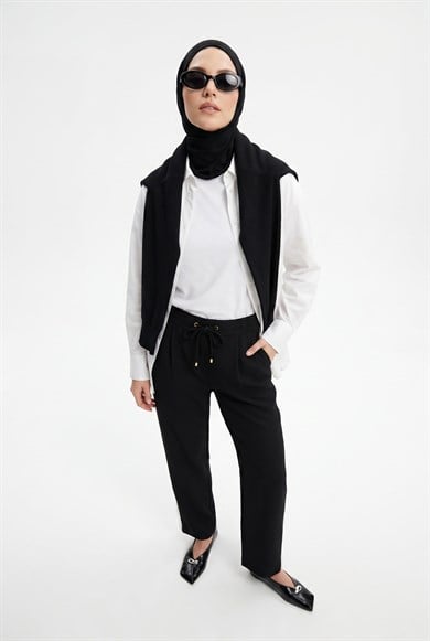 Beli Latikli Cepli Pantolon Siyah 26YT209
