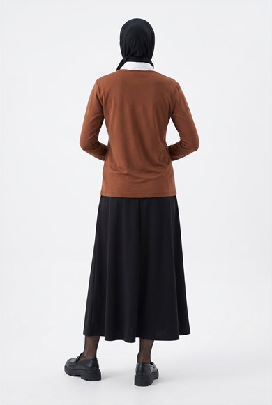 Çiçek Detaylı Anne Penyesi Kiremit 25YTD482