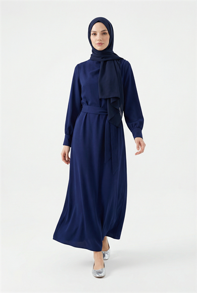 Drape Detaylı Belden Kuşaklı Elbise Parlement 26YT904