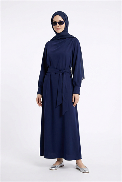 Drape Detaylı Belden Kuşaklı Elbise Parlement 26YT904
