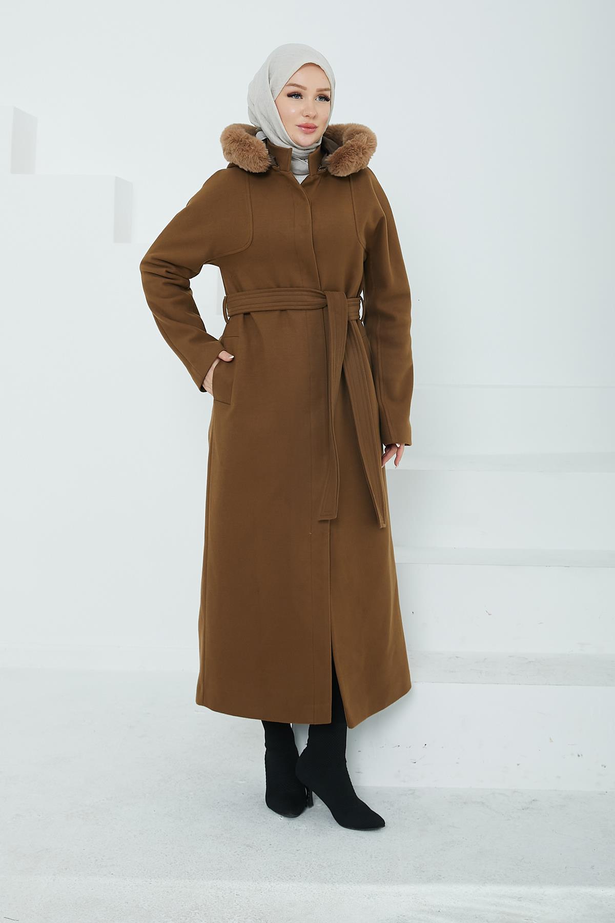 アブディール　ラウンチ ARMİNE TREND Seyyar Kapüşonlu Belden Kuşaklı Kap-Taba 24KT736