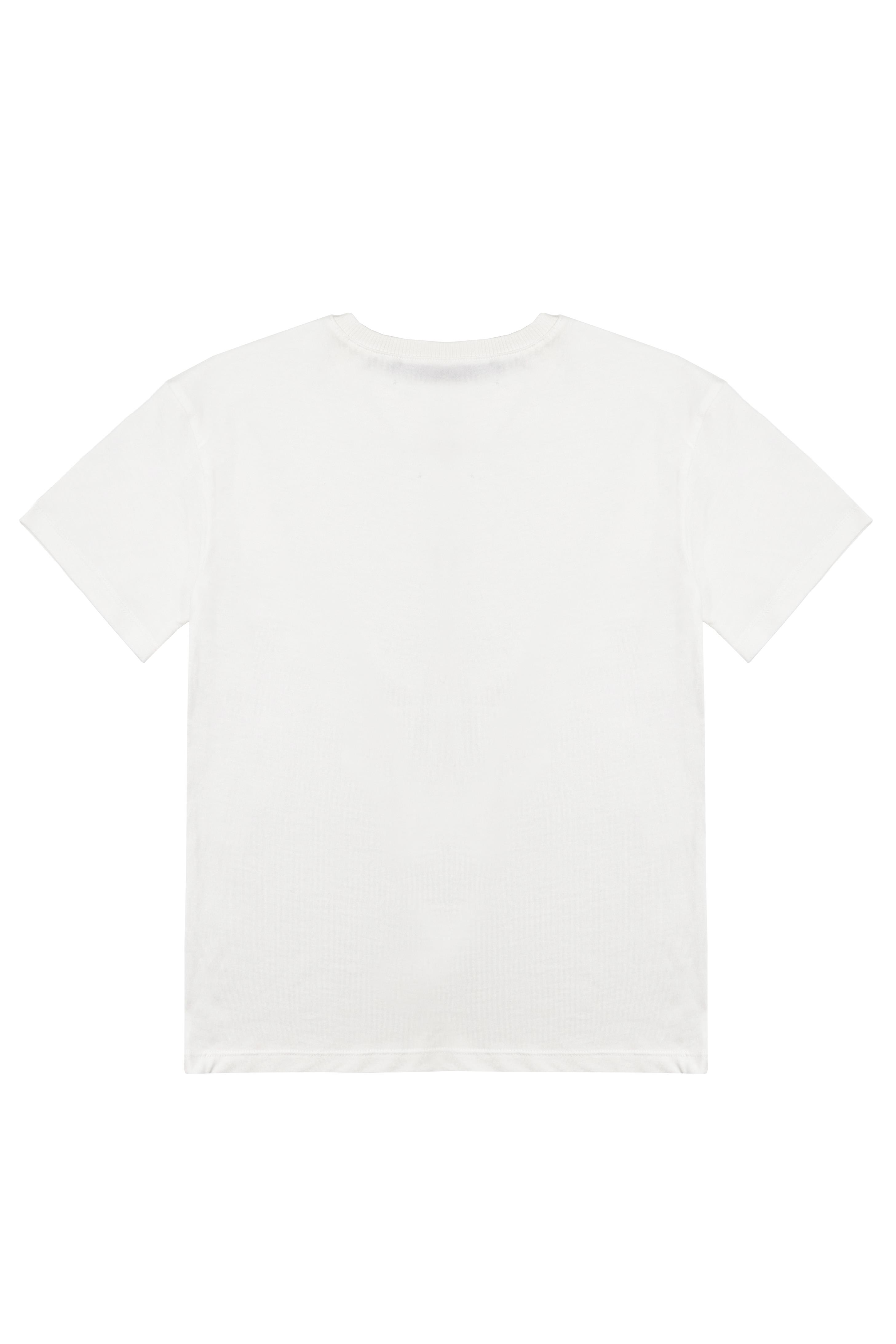 Kız Çocuk Beyaz Tshirt Baskılı- Wear