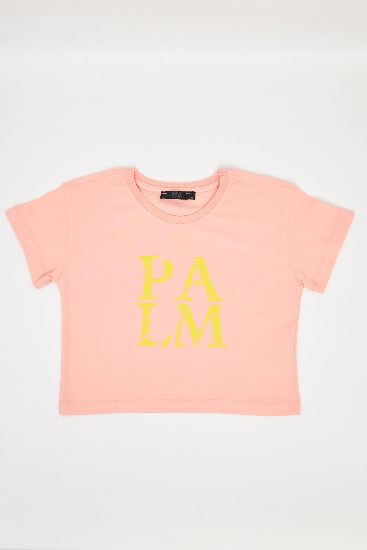 Kız Çocuk Crop Tshirt Turuncu - Aleyna