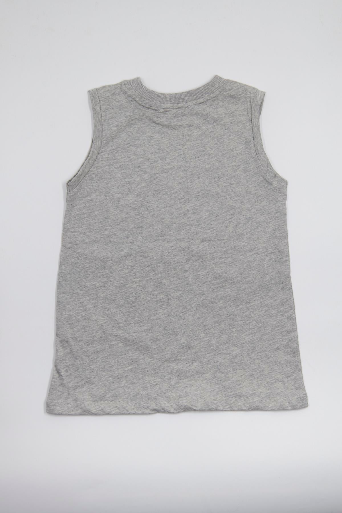 Erkek Çocuk Kolsuz Tshirt Gri - Tara