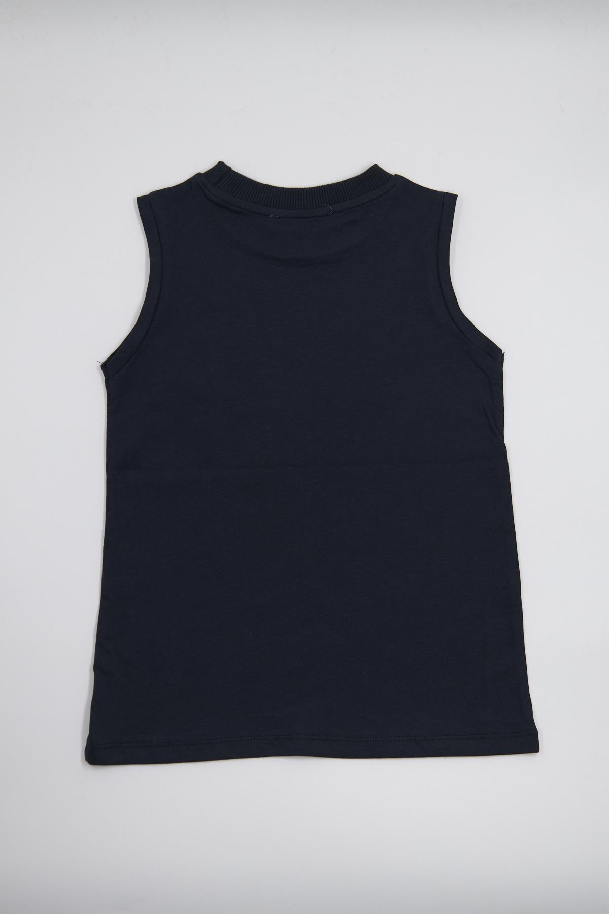 Erkek Çocuk Kolsuz Tshirt Lacivert - Tara