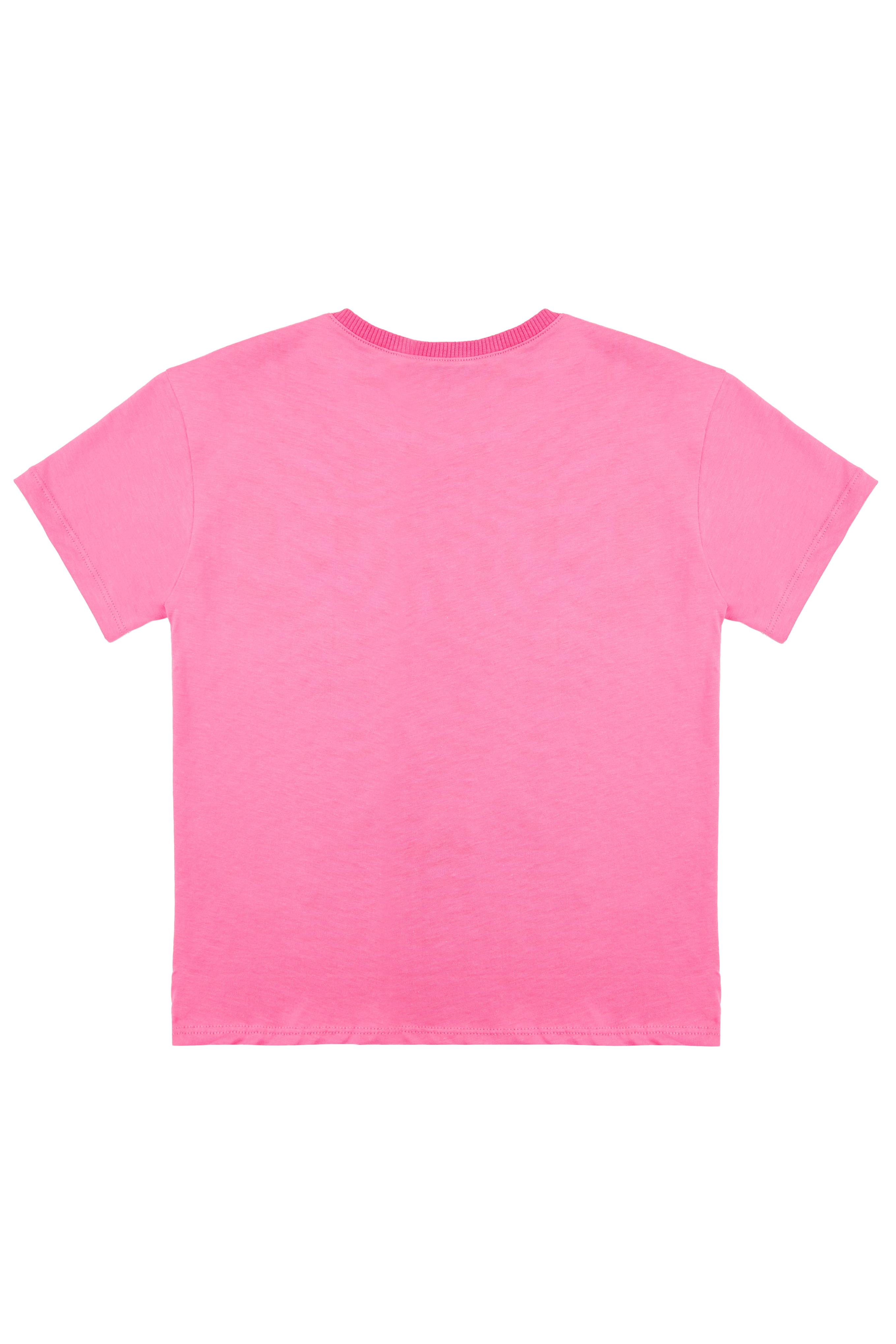 Kız Çocuk Pembe Tshirt Baskılı- Soft