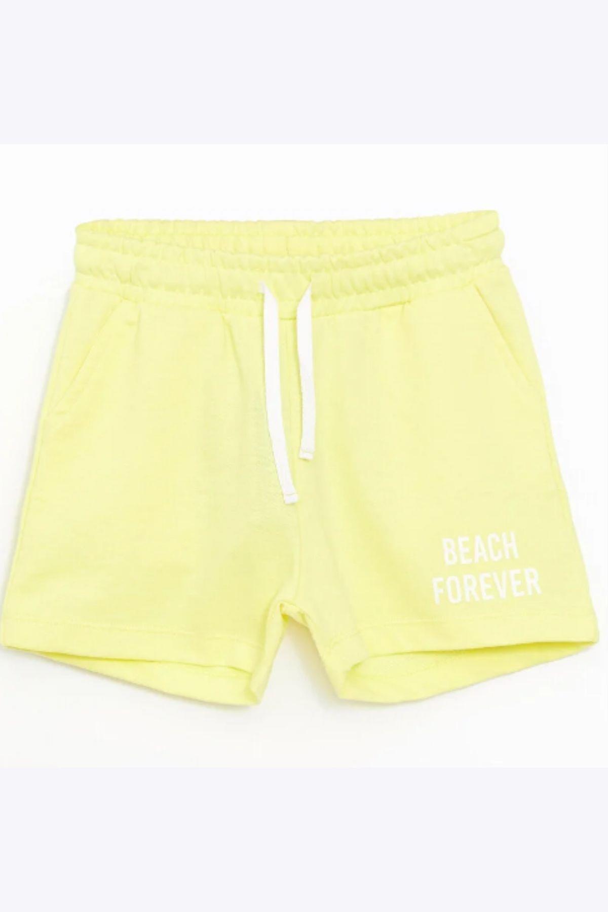Kız Çocuk Şort Sarı- Laris