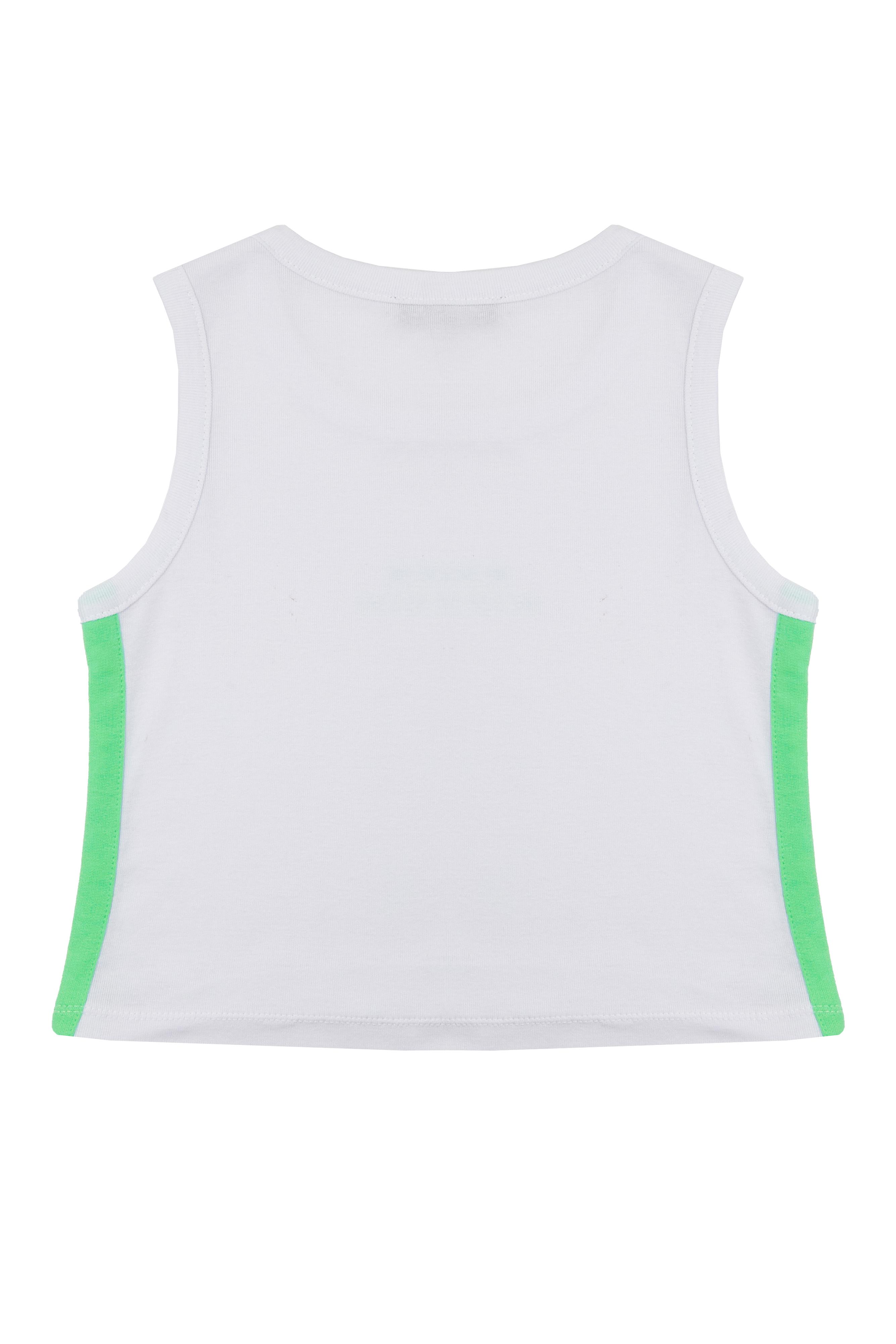 Kız Çocuk Yeşil Şort Tshirt Takım - Kolej