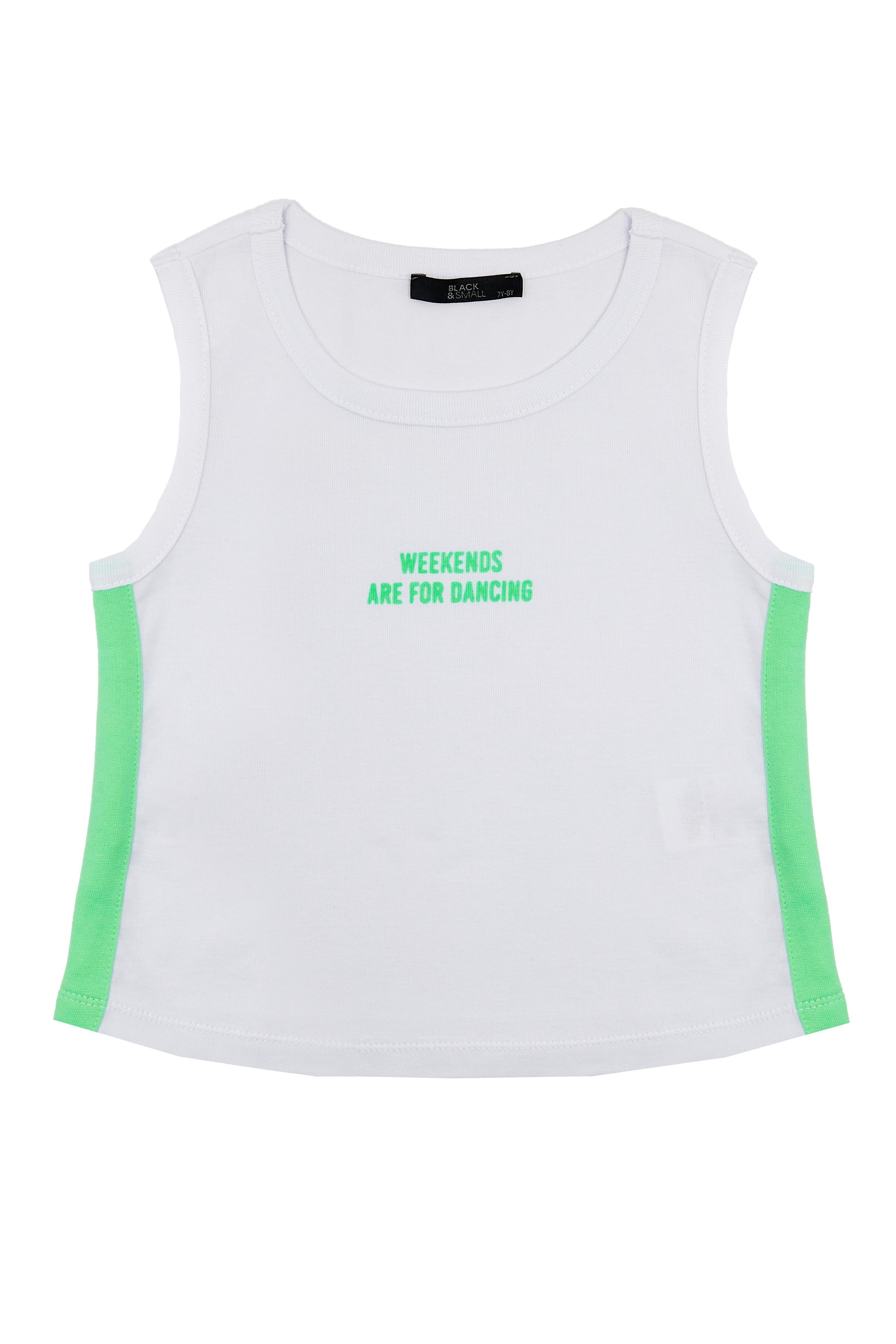 Kız Çocuk Yeşil Şort Tshirt Takım - Kolej