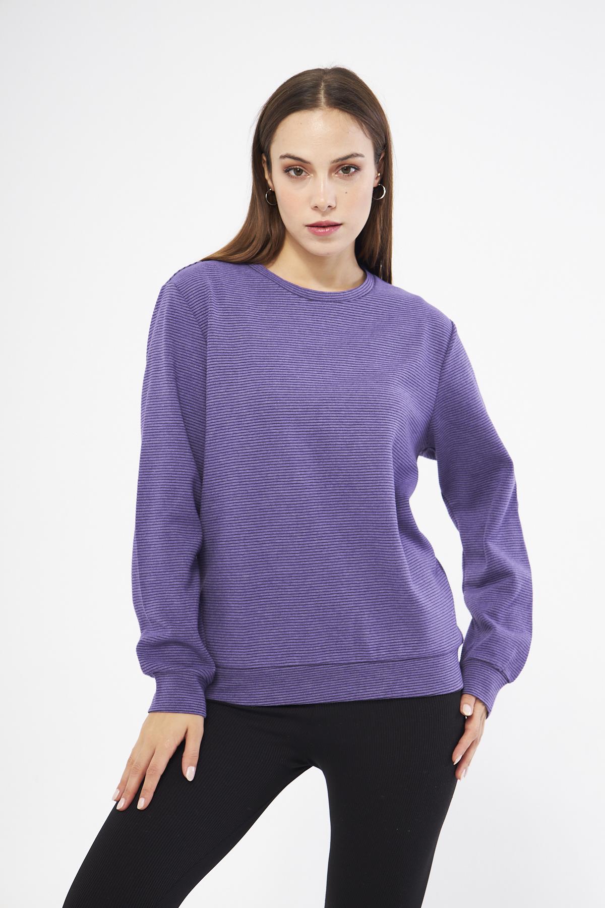 Mor Kadın Sweatshirt - Morena