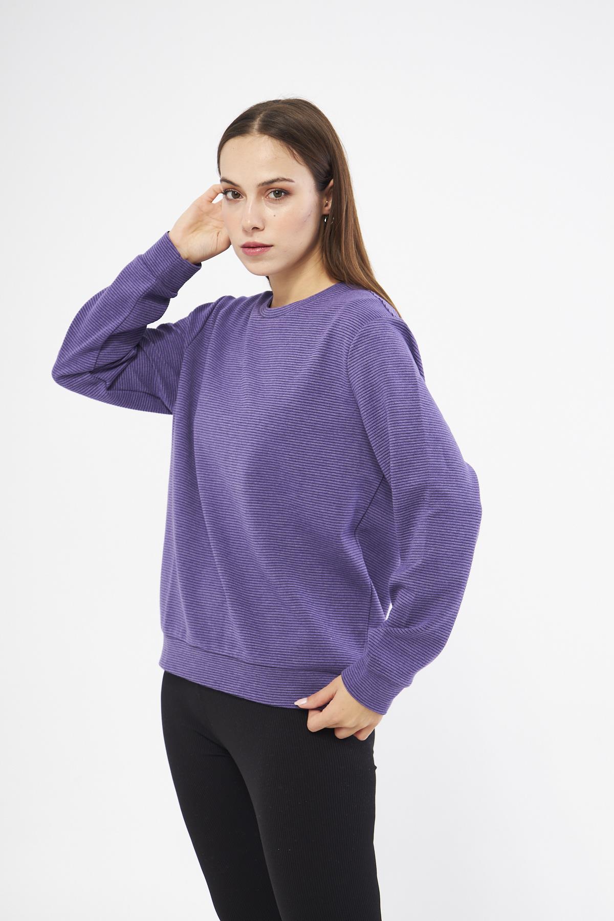 Mor Kadın Sweatshirt - Morena