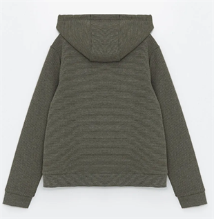 Erkek Çocuk Fermaurlı Sweatshirt Haki - Pavlo