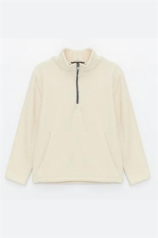 Erkek Çocuk Sweatshirt Beyaz - Noper