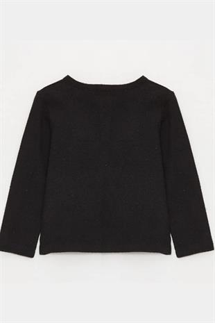 Erkek Çocuk Sweatshirt Siyah - Waffle