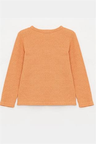 Erkek Çocuk Sweatshirt Turuncu - Waffle