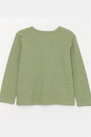 Erkek Çocuk Sweatshirt Yeşil - Waffle