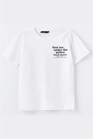 Erkek Çocuk Tshirt Beyaz - Ronaldo