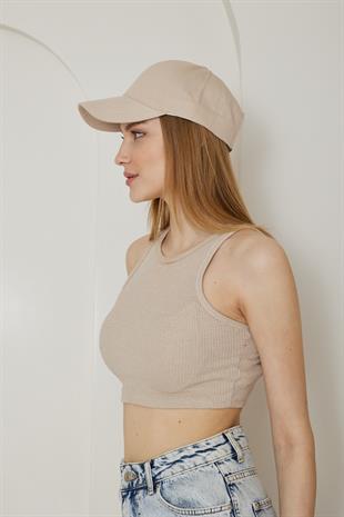 Kadın Kep Şapka Bej - Agnes