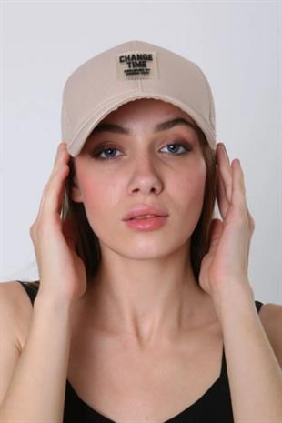 Kadın Kep Şapka Bej - Berneda