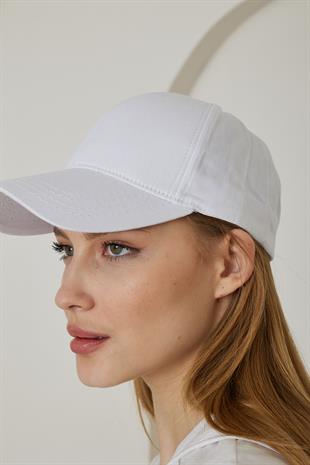 Kadın Kep Şapka Beyaz - Agnes