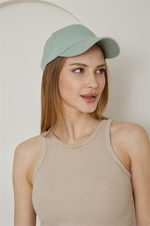 Kadın Kep Şapka Mint - Agnes