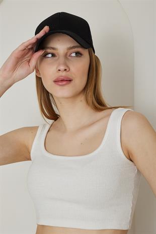 Kadın Kep Şapka Siyah - Agnes