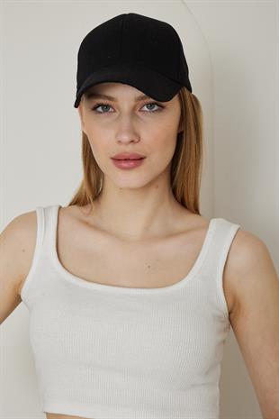 Kadın Kep Şapka Siyah - Agnes