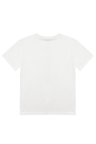 Kız Çocuk Beyaz Tshirt Baskılı- Wear