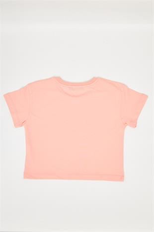 Kız Çocuk Crop Tshirt Turuncu - Aleyna