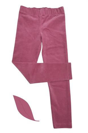 Kız Çocuk Kadife Tayt Pembe- Deka
