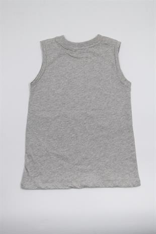 Erkek Çocuk Kolsuz Tshirt Gri - Tara
