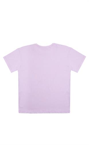 Kız Çocuk Mor Tshirt Baskılı- Wear