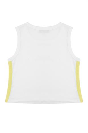 Kız Çocuk Sarı Şort Tshirt Takım - Kolej