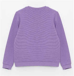 Kız Çocuk Sweatshirt Mor- Nora