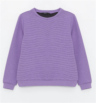 Kız Çocuk Sweatshirt Mor- Nora