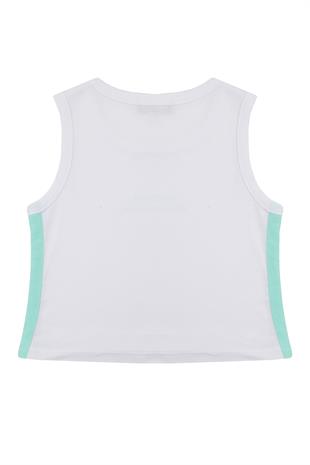 Kız Çocuk Turkuaz Şort Tshirt Takım - Kolej